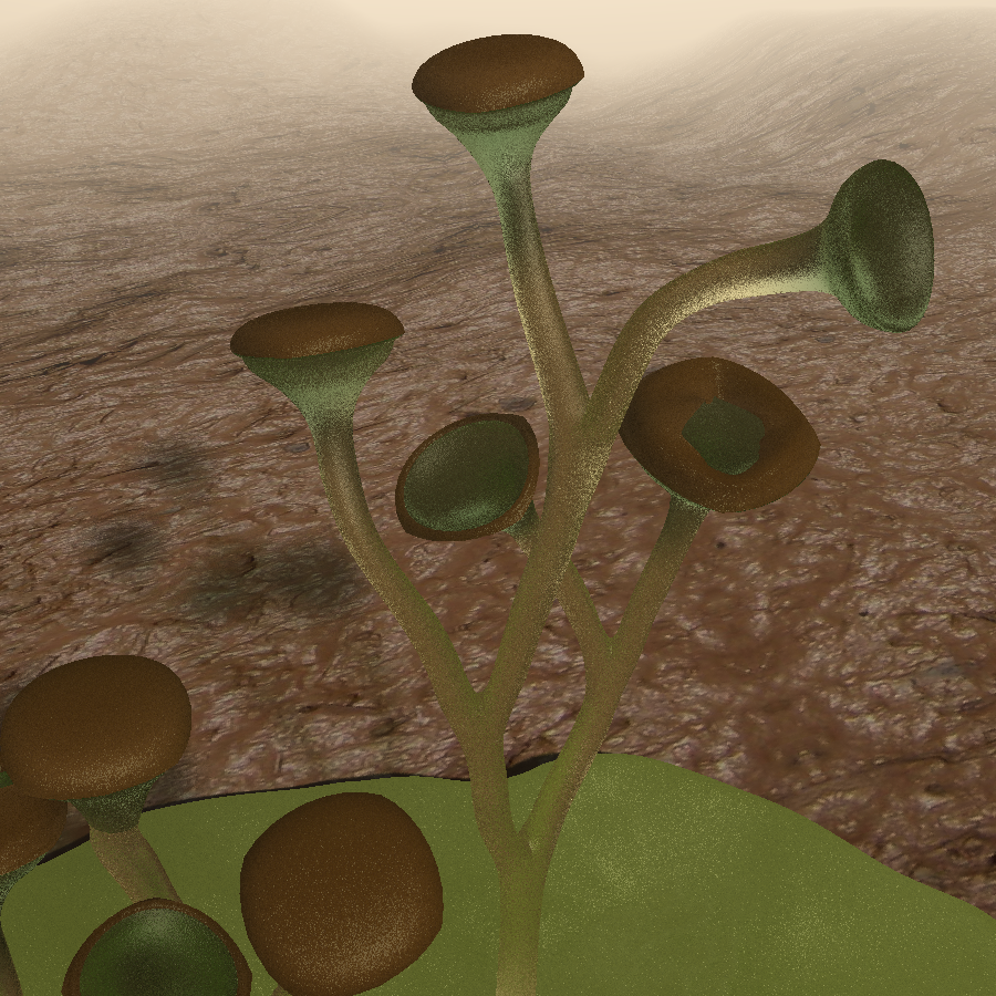 Reconstruction of Cooksonia, a vascular plant from the Silurian